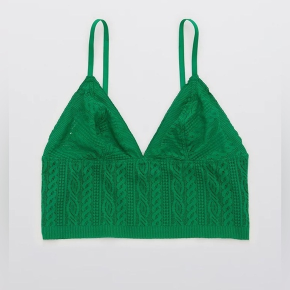 🆕Aerie Cable Lace Long Bralette - Picture 2 of 16